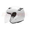 雅马哈雅马哈摩托车电动车头盔3C认证男女四季轻便安全帽四分之三盔春夏 白色（贴面版型） L 实拍图