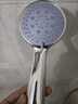布莱达粗孔多功能沐浴花洒喷头手持壁挂式莲蓬头浴室洗澡大出水淋浴花洒 银色经典款-三档增压花洒+支架 实拍图