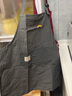 曼达萌围裙厨房家用可爱防污耐磨透气帆布罩衣女做饭围腰工作服 长袖单条装（图左所示） 1条 实拍图