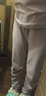 三枪 厚棉型老年女士全棉秋衣秋裤套装 妈妈秋衣秋裤大码妈妈棉毛衫 裸粉（半高领） 2XL 175 实拍图