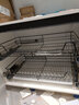 太和樱花 厨房拉篮橱柜抽屉式304不锈钢拉篮碗篮抽屉式碗架置物架调味拉篮 黑纳米不锈钢850柜体 实拍图