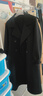 太平鸟女装毛呢大衣大师甄绒系列浴袍双面毛呢赫本风 黑色 XS 实拍图