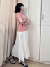 浪莎休闲裙裤女夏季2025薄款冰丝阔腿裤半身裙女小个子高腰显瘦a字裙 仙女白【透气+防走光内衬】 S 【推荐80-100斤】 实拍图