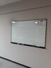 得力(deli)150*100cm铝框磁性悬挂式钢化玻璃白板 办公会议写字板黑板 含白板擦 白板笔 磁钉50052 实拍图
