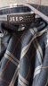 JEEP SPIRIT吉普长袖衬衫男秋冬季潮流格子衬衣男士百搭外套男装 白色 L 实拍图