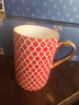Lomonosov俄皇茶具STAR星星系列马克杯水杯情侣水杯陶瓷器家用高颜值瓷器 红色马克杯 AB款对杯 实拍图