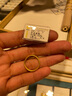 中国黄金（CHINA GOLD）古法素圈黄金戒指女足金情侣对戒三生三世指环节日生日礼物送女友 【古法】单戒17号【国金礼盒】 1g 实拍图