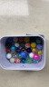 打弹珠彩色七彩漂亮透明纯色夹玻璃珠子16mm童年溜溜球幼儿园玩具 30颗不同样+高档束口袋 实拍图