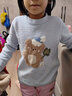 戴维贝拉（DAVE＆BELLA）小童毛衣男童上衣雪尼尔半边绒女童衣服儿童针织衫春秋宝宝套头衫 蓝色 140 cm（建议身高130-140cm） 实拍图