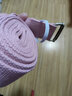 伊登艾扬格瑜伽伸展带无弹力瑜伽带瑜伽绳绑带专业拉力带拉伸带 粉色 3米【方形扣加厚】 实拍图