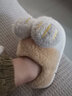 忆爱儿童棉拖鞋秋冬宝宝拖鞋包跟女童棉鞋家居小男孩棉鞋可爱保暖棉拖 猫爪黄色 15 码22/23内长13.5cm（1-2岁） 实拍图