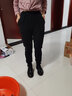 幻黛加绒运动裤女冬季棉裤加厚仿羊羔绒宽松束脚哈伦裤外穿休闲裤子潮 黑色(羊羔绒) M【建议98-108斤】 实拍图