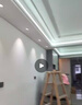 雷士（NVC）LED筒灯嵌入式三色可调筒射灯客厅天花灯走廊过道灯背景牛眼灯 铝材Ra90-砂银6W三色-孔75-85mm 实拍图