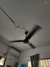 奥克斯（AUX）吊扇家用电风扇客厅楼顶扇大风力吊风扇静音吸顶扇工业风扇工业黑色大吊扇纯黑 60寸三叶机械款（1.5米直径） 实拍图
