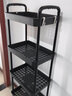木樽厨房推车置物架落地调料架蔬菜水果架零食架卧室浴室收纳储物架子 5层黑【带轮+贴纸+4挂钩】 实拍图