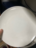 瓷秀源 纯白骨瓷盘子陶瓷碟子菜盘饭盘牛排盘西餐盘简约瓷器可定制 10英寸月光盘1个 直径 25.8cm 实拍图