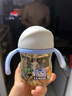 babycare学饮吸管杯杯宝宝水杯重力球防漏水儿童水杯6-12个月婴儿1-3岁 【双杯盖含背带 -PPSU】蒙因蓝 实拍图