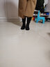 达芙妮马丁靴女厚底新款高跟女靴英伦风短靴皮靴休闲女鞋 黑色单里 39 实拍图