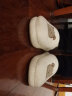 安尚芬棉拖鞋女士秋冬季新款居家卡通保暖加绒半包跟情侣地板拖月子鞋男 白色【卡通熊】 40-41 适合39-40 实拍图