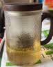 雅集 雅集茶具祥云锤纹泡茶杯茶水分离玻璃杯办公室喝茶杯个人木盖杯 实拍图