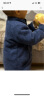 H&M婴儿装女宝宝2件式春季新款柔软连帽衫打底裤套装1167016 混海军蓝 90/48 晒单实拍图