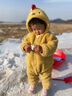 博沃尼克 滑雪板儿童加厚耐磨成人爬犁滑草板滑雪板单板户外滑沙板雪橇车 红色儿童单人 小号 实拍图