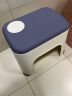 家の物语（KATEI STORY）日本加厚儿童凳塑料凳小矮凳家用浴室防滑凳换鞋凳洗澡洗手间凳子 大号蓝色 实拍图