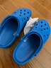CROCS卡骆驰洞洞鞋贝雅男鞋女鞋轻便耐磨一脚蹬拖鞋休闲鞋|10126 青花瓷蓝-4JL 39 (240mm) 实拍图