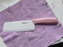 拜格（BAYCO） 菜刀陶瓷刀家用免磨刀粉色6寸切片刀切肉刀婴儿辅食工具BD8034 实拍图