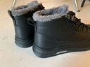 回力官方棉鞋男鞋冬季加绒保暖雪地靴男士新款皮面户外防水抗寒休闲鞋 棕色 42 实拍图