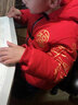 丹鸟王儿童棉衣男童冬季加厚中国风唐装喜庆中长款外套红棉服新年拜年服 舞狮棉衣（男女童均可） 130 码 实拍图