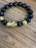 中国黄金（CHINA GOLD） 黄金貔貅手链男女款足金六字真言转运珠手串生日礼物送男友老公 送男友礼物 京速达*12mm六字真言 约3.8g-貔貅+2金珠 实拍图