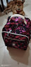 威盛达中小学生拉杆书包背拉两用减负护脊双肩背包大容量旅行超轻款 迷彩玫红 17英寸可登机 实拍图