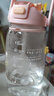 蒙福 水杯女 2L大容量吸管水杯男女学生夏天便携带刻度超大水杯成人大肚子水杯网红双饮杯健身运动水杯壶 【双饮口】大号粉色2000m-卡通贴+立体贴l 实拍图