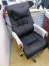 曙光童年真皮老板椅可躺按摩大班椅商务办公椅子舒适久坐书房椅家用电脑椅 贵族黑+搁脚 头层牛皮 实拍图