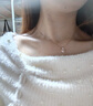 SWSR镶嵌施华洛世锆银项链女高级感轻奢小众小天鹅奇2025新款生日礼物 玫瑰金色项链＋礼盒+手提袋 实拍图
