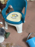 好娃娃（howawa）宝宝卡通凳子叫叫椅发声椅儿童板凳小靠背椅子幼儿学座椅塑料椅子 叫叫椅波比斯绿 实拍图
