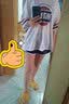 美津浓（MIZUNO）泳衣女士沙滩防晒分体平角裤三件套吊带罩衫显瘦温泉装GB303白L 实拍图