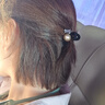 卓可可小抓夹小号发夹女2025新款后脑勺头发夹子发量少半扎短发烫发发卡 灰色珍珠水钻小抓夹【2只装】 实拍图