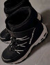 Skechers斯凯奇儿童绒绒靴雪地靴保暖男童棉鞋防寒加绒高帮女童靴660092L 男童/黑色/白色/BKW 36 实拍图