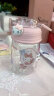 宜乐舒hello kitty水杯夏天大容量ins吸管塑料杯高颜值水杯女生学生便携 500ml 粉色+小猫贴 吸管杯+可爱3D 晒单实拍图