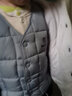 巴布豆儿童马甲宝宝秋冬季羽绒棉上衣男童外穿背心女童可爱小童内搭冬装 浅蓝 100 实拍图