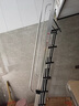 百佳宜（BaiJiaYi）梯子家用梯室内外伸缩阁楼梯可定制加厚折叠踏板铝合金扶手爬梯 【出口品质】8步【扶手+挂钩】全铝合金阁楼梯 实拍图