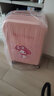 袋鼠（KANGAROO）玉桂狗卡通行李箱女学生拉杆箱可爱儿童多功能密码箱高颜值旅行箱 茱萸粉【美乐蒂】多功能充电款 24英寸 【中等尺英寸】 实拍图