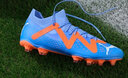 彪马（PUMA）FG/AG长钉训练足球鞋男子秋季天然草坪钉鞋FUTURE 107180 闪光蓝-白-致橙色-01 39 实拍图