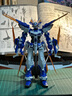 万代（BANDAI） 高达拼插拼装模型玩具 MG 1/100 NT 巴巴托斯天狼座敢达新年礼物 【带支架】MG 蓝色异端D型 5063047 实拍图