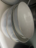 国玥景德镇碗碟套装轻奢骨瓷碗盘组合金边陶瓷碗具菜盘家用单个餐具 渐变灰4.5英寸高脚碗1个 实拍图
