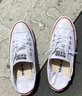 匡威（Converse）官方All Star经典帆布男女高帮休闲运动小白鞋101009 101009/白色 37.5 实拍图