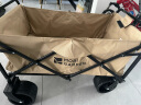 牧高笛（MOBIGARDEN）营地车 户外露营大容量宽轮双刹折叠推车星际 NX23689009 细沙黄 实拍图
