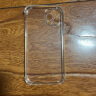 AMLLSYE 适用苹果14promax气囊防摔镜头全包围iphone13全透明硅胶软边防指纹保护套简约纯色男女款外壳 全透明【全屏钢化膜】 苹果12Pro 实拍图